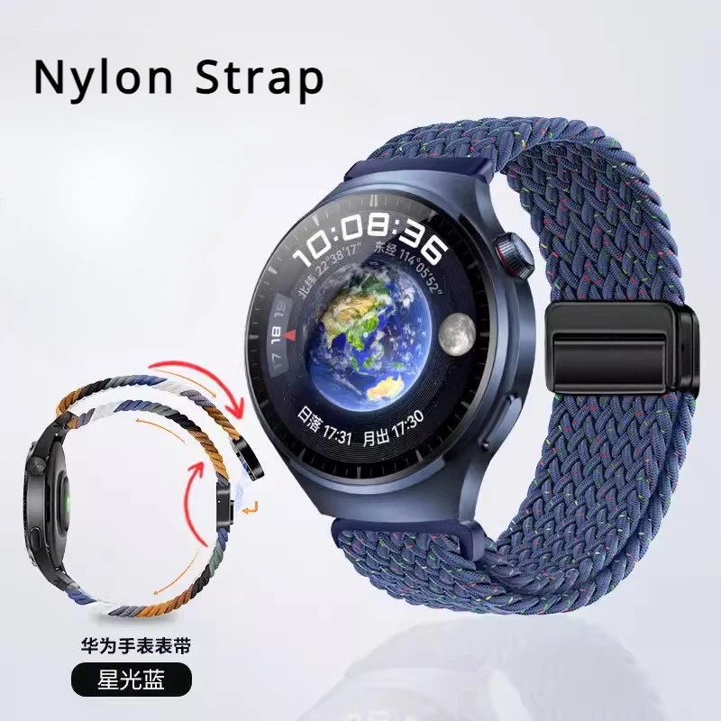 

22mm Nylon Woven Strap for HUAWEI WATCH 4 4Pro Bracelet Replacement Watchband For Huawei GT4 46mm Wristband for Gt3 GT2 46mm