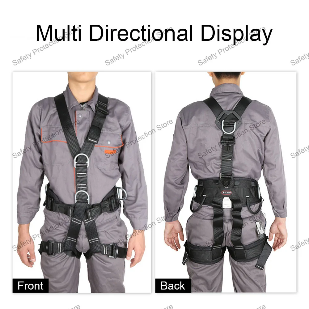 High-altitude Work Harness Full Body Five Point Safety Belt for Outdoor Rock Climbing Rescue Electrician Construction Equipment