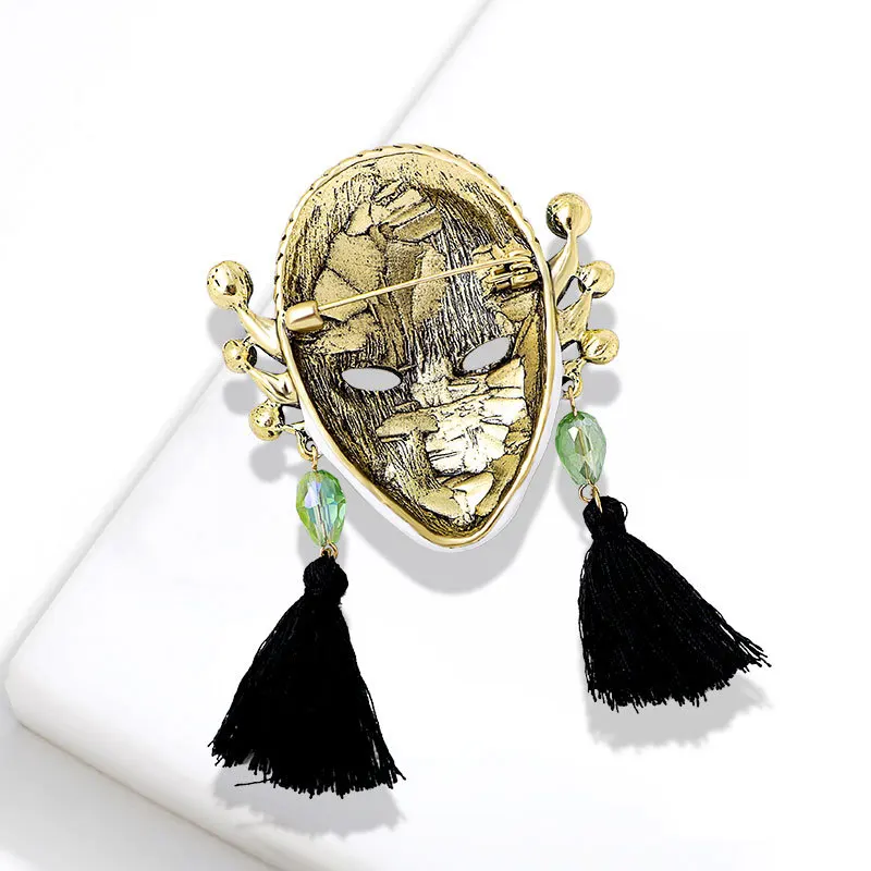 Grande Broche de Luxe en Clip Brcorporelle pour Femme, Accessoires de Vêtements, Cadeau de Bijoux, Masque de Reine, Offre Spéciale