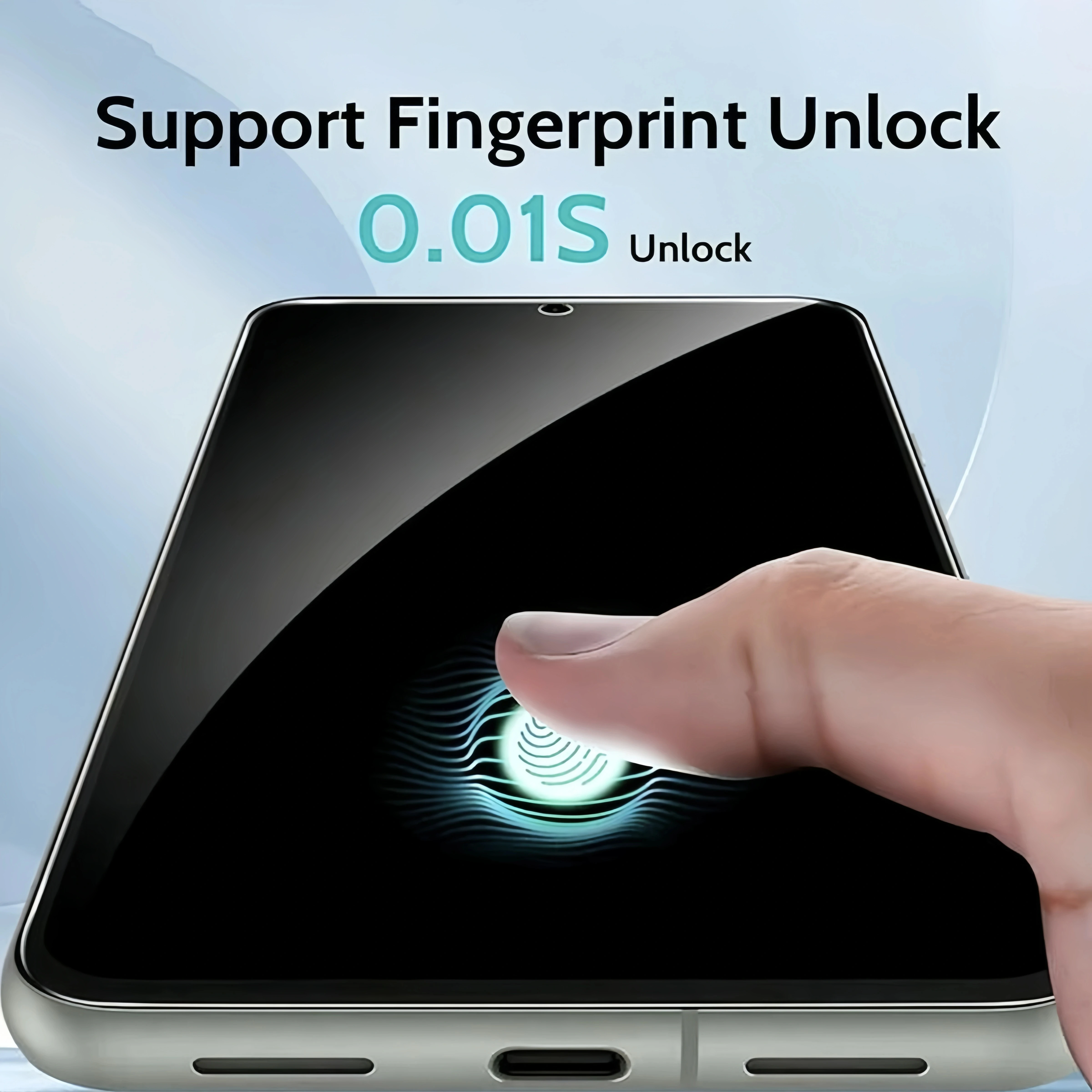 1-5PCS Fingerabdruck-Entsperrung Datenschutz-Displayschutzfolie für Samsung S26 S26Ultra S25 S24 Ultra S22 S23 + Panzerglas – Detail 3