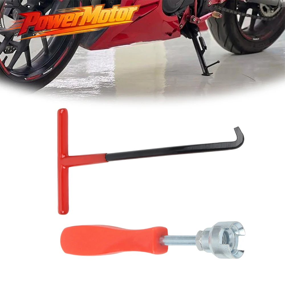 Motorcycle Exhaust Spring Hooks Tool T Handle Hooks Snowmobile Spring Puller Removal Brake Caliper Repair Tool