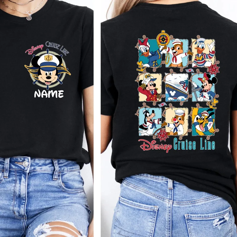 قميص ريترو ديزني ريسينغ رود ريترو لايتنينج ماكوين سبيدو مطبوع عليه فيلم السيارة قميص ديزني قميص سفر عائلي من ديزني #2