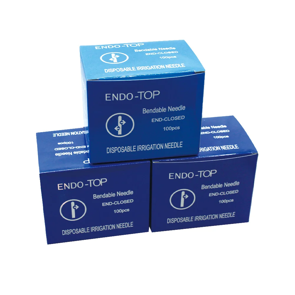 AG 0.3/0.4 Endodontics Irrigator Tips 100pcs Single Pack Irrigation Needles 25MM Disposable Root Canal Cleaning Dentistry