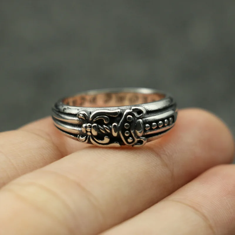 

Retro hip-hop handsome sword ring index finger 925 sterling silver men's and women's rings tail ring silver jewelry