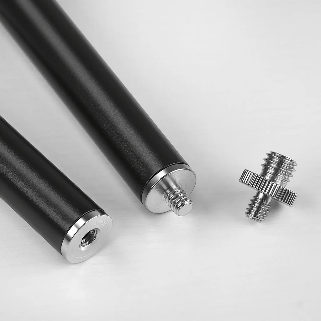 Metalowy teleskopowy statyw do selfie, monopod, przedłużka, uchwyt z głowicą kulową 1/4 cala do telefonów komórkowych i aparatów. — zdjęcie produktu 4