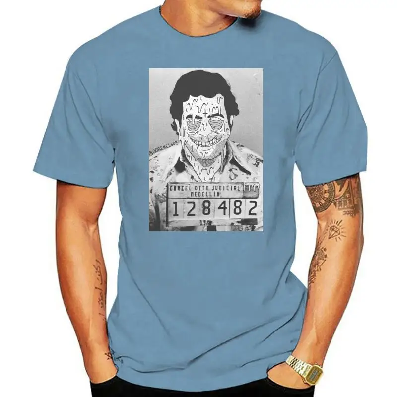 Men t-shirt Pablo Escobar Mugshot Grime tshirt Women t shirt