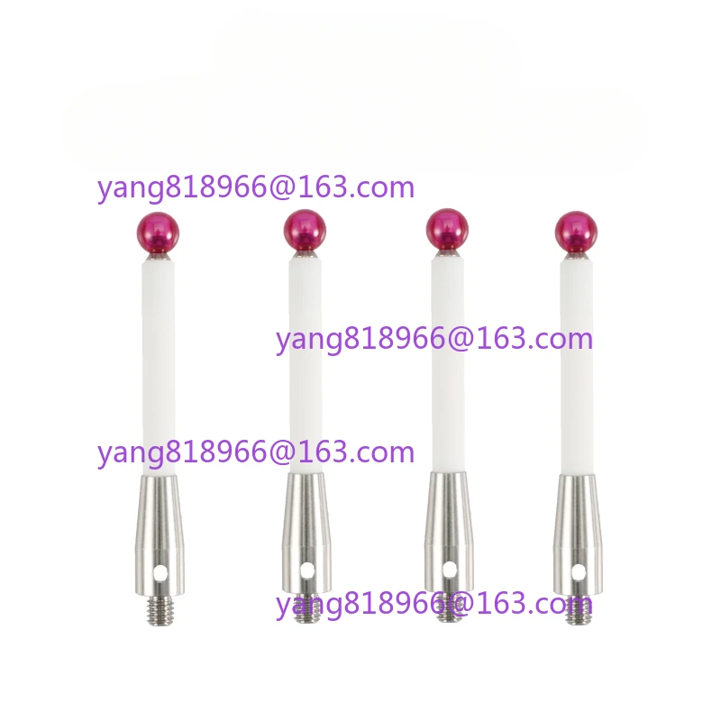 M4 D6 L50 Thread Ruby Head Ceramic Styli Rod 3D Three Dimensional Gauge Meter Coordinate Measuring Machine CMM Tip Probe