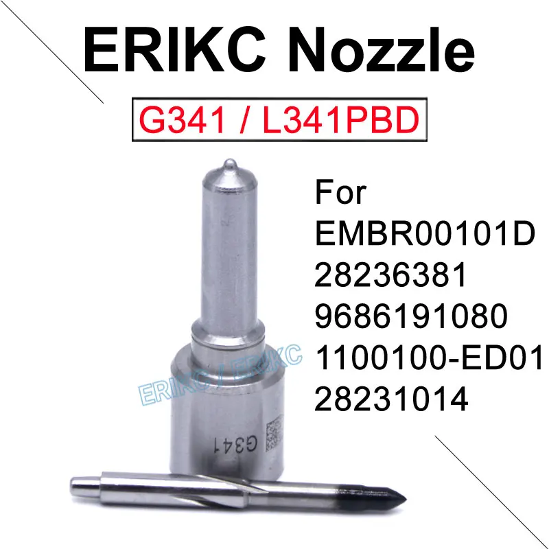 EMBR00101D 1100100 -ED01 Boquilla de inyección Common Rail G341 H341 Punta de inyector diésel para Delphi Fiat KIA HYUNDAI Mercedes 28231014