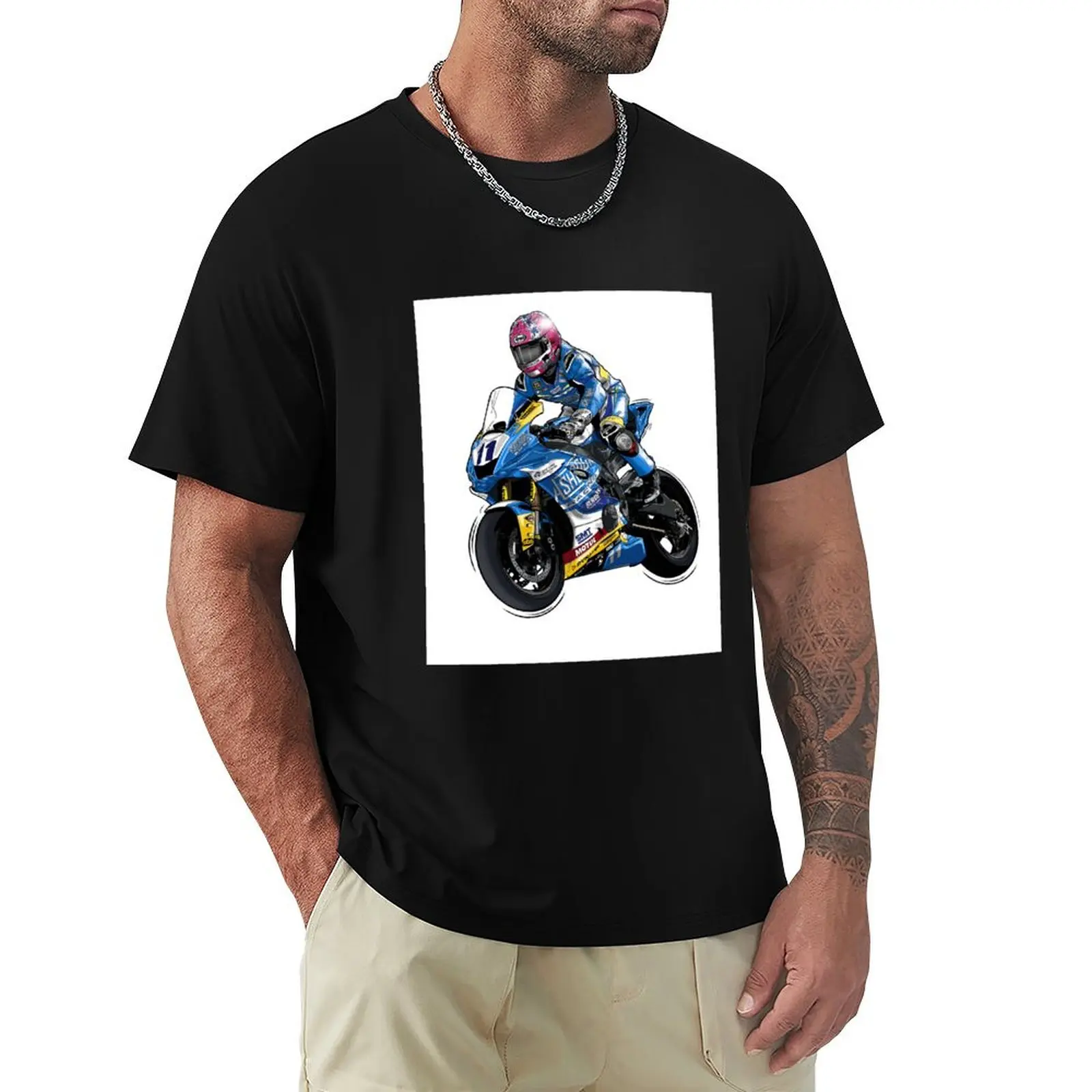 

Lee Johnston Ashcourt Racing Digital Artwork T-Shirt Novelty Graphic Tee Shirt