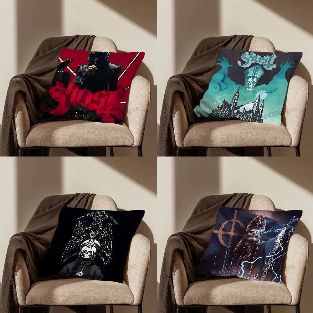 

G-Ghost Heavy M-Metal Band Throw Pillow Case For 45*45cm,55*55cm,30*30cm,Car Pillowcase Home Bedchamber Decor Gift