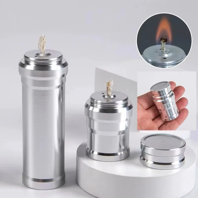 Aluminum Alloy Alcohol Lamp With Wick Mini Burner Heated Small Alcohol Burner for Outdoor Survival Camping Portable Outdoor Tool view 3
