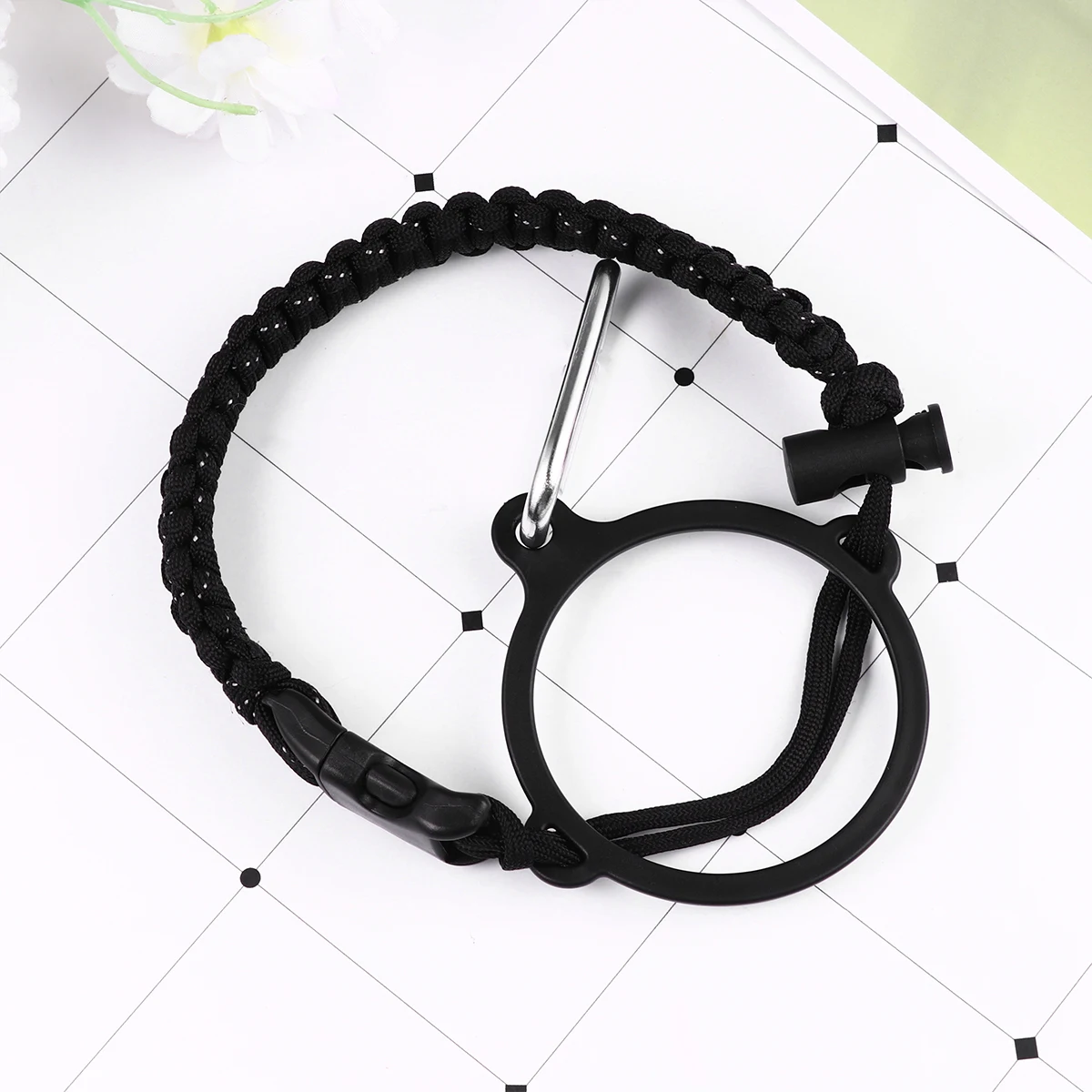 

2pcs Umbrella Rope Thermal Cup Handle Bottleneck Strap Survival Lanyard Outdoor Safety Cord Heavy Duty Bottle Rope For Camping