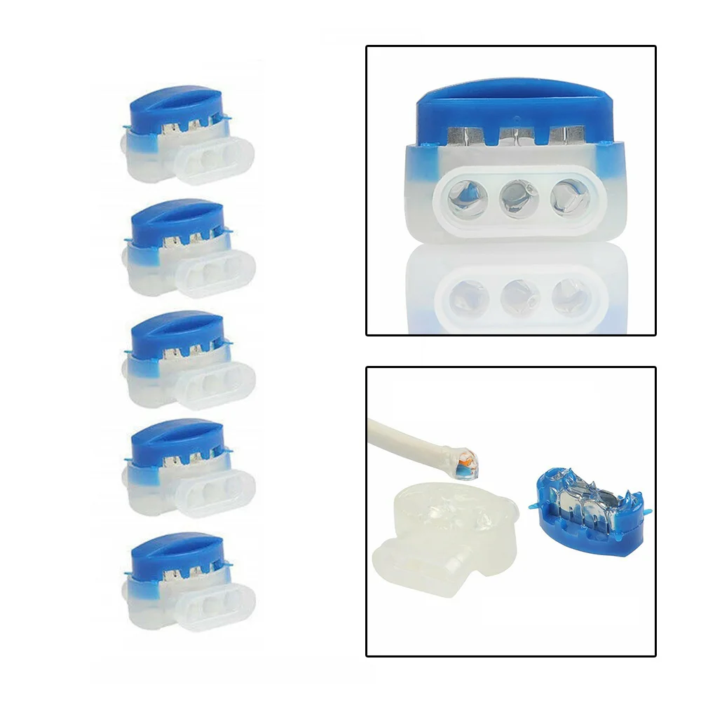 5Pcs Wire Connector Terminals 3 Pin Electrical 314 Data Communication Connectors Terminator Electric Cable Robotic Lawn Mower