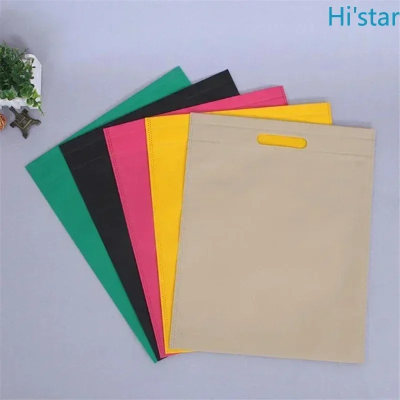 

20 Pieces Non-Woven Shopping Bags With Logo Printed Eco-Friendly Grocery Bags For Retail Packaging Personalize Logo