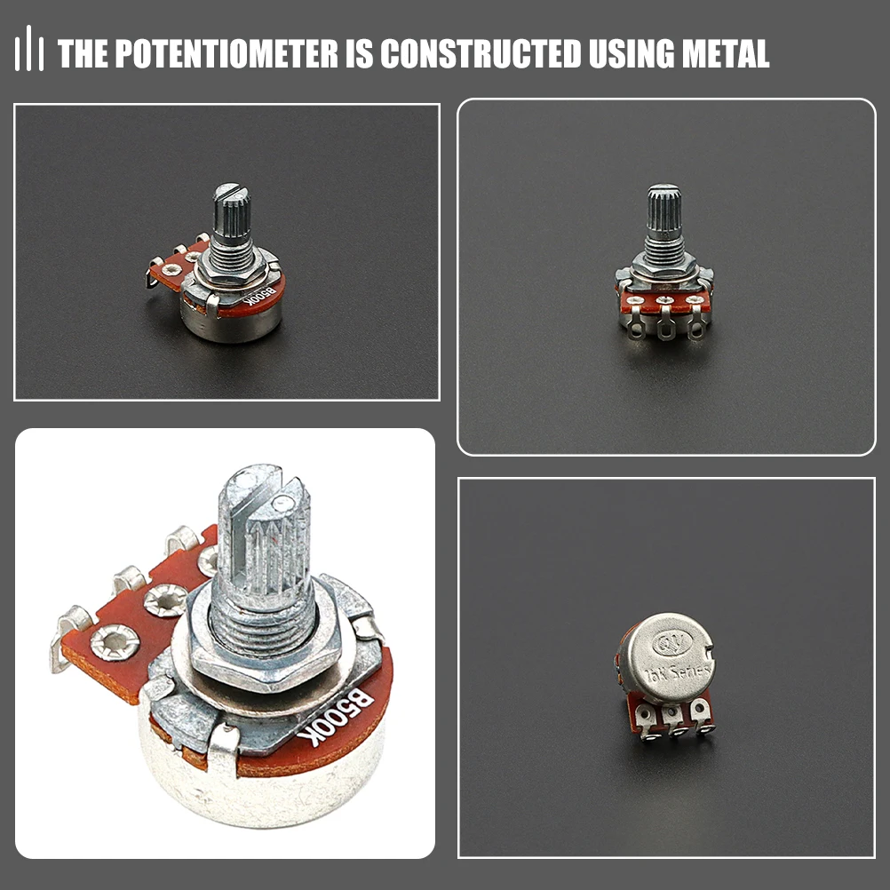 

Small Electric Potentiometer B500K Guitar Volume Control Taper Component Part