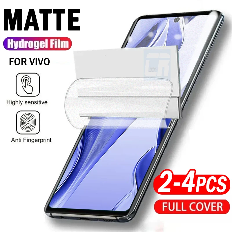 

2-4 шт. матовая гидрогелевая пленка против отпечатков пальцев для Vivo V50e V40e V30e V50 V40 Lite V30 V29 V27 Pro Защитная пленка для экрана не стекло