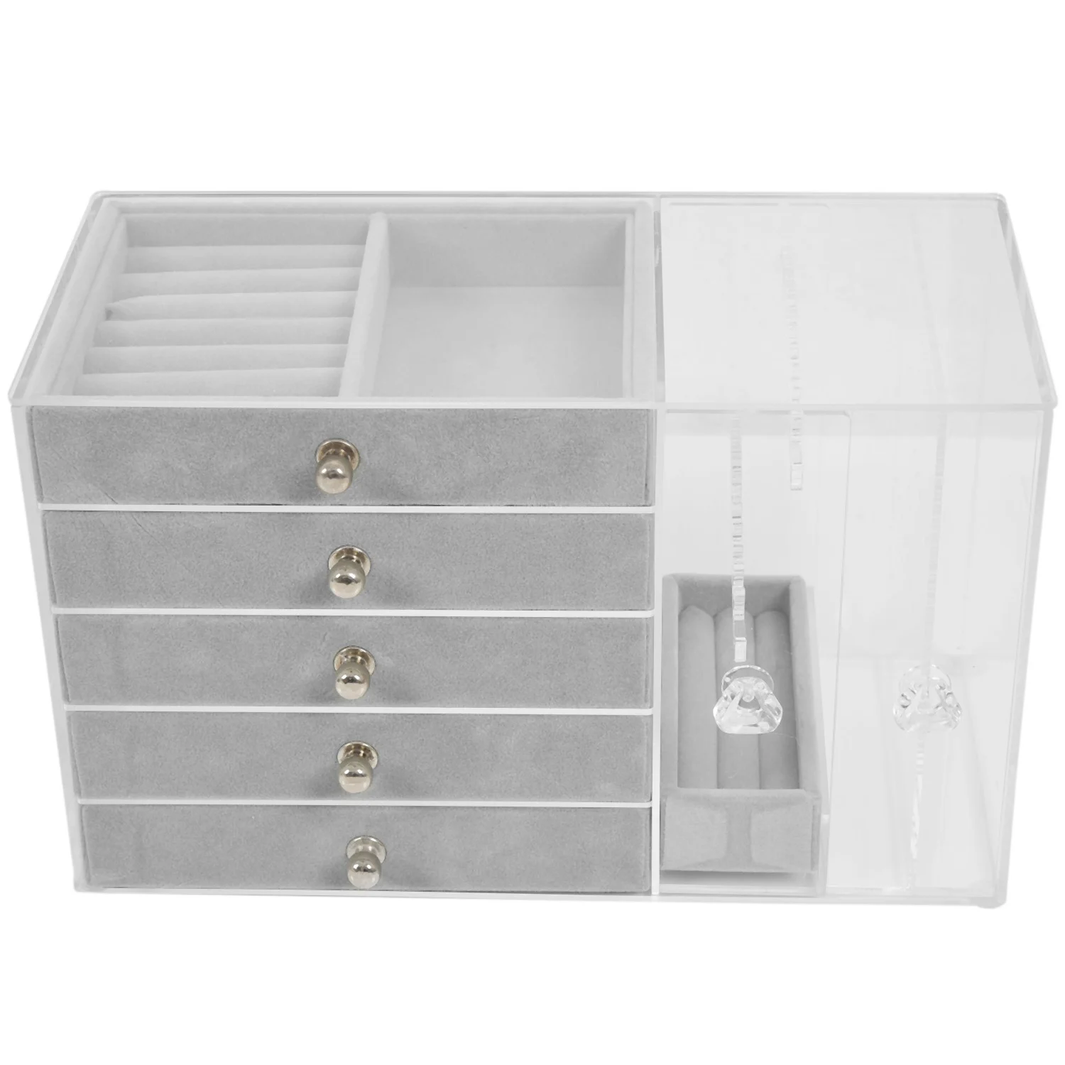 

Acrylic Transparent Makeup Organizer Storage Boxes Make Up Organizer for Cosmetics Brush Organizer Home Storage Drawers