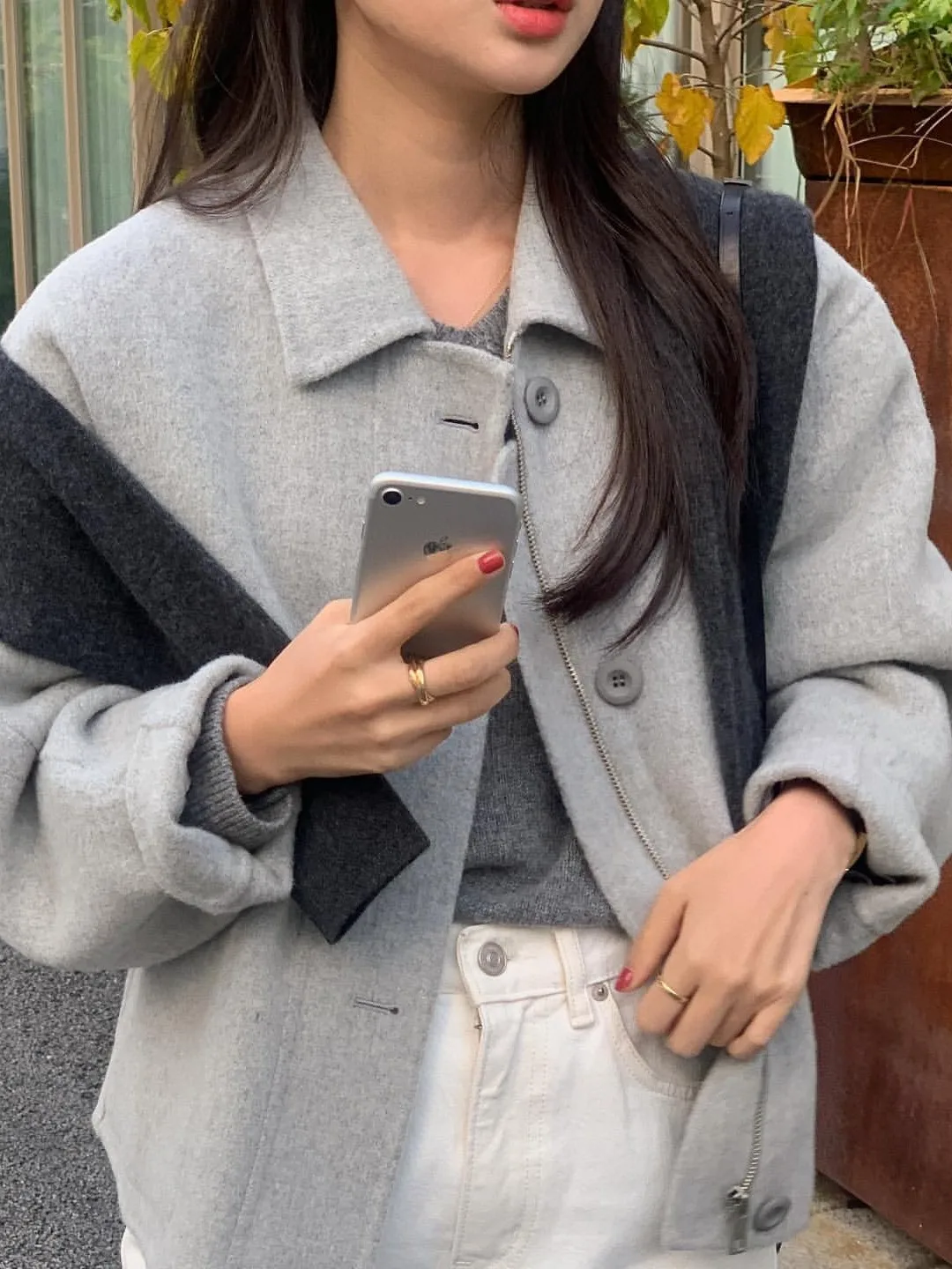 

Женское шерстяное пальто в корейском стиле с отложным воротником, свободного кроя, универсальное, укороченное, на молнии, с ретро-элементами и премиальным видом