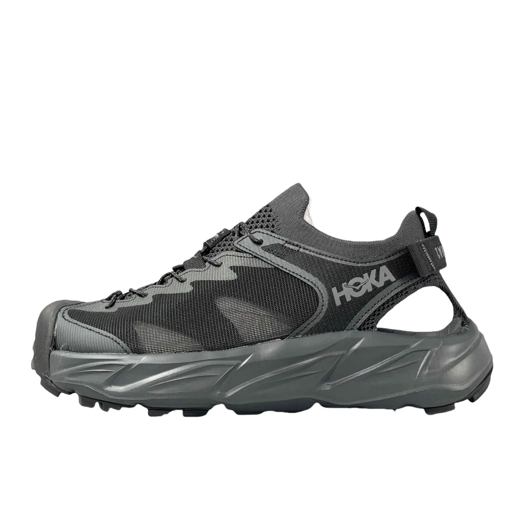 HOKA ONE ONE Hopara 2 Women and Men Black Colour Cushioned Mesh Waterproof Sandals Trail Shoes Outdoor Shoes 1147650-BBLC