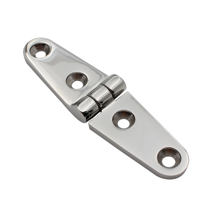 2Pcs Marine Stainless Steel Door Hinge Short Hinge for Boat 100x25mm Dropship