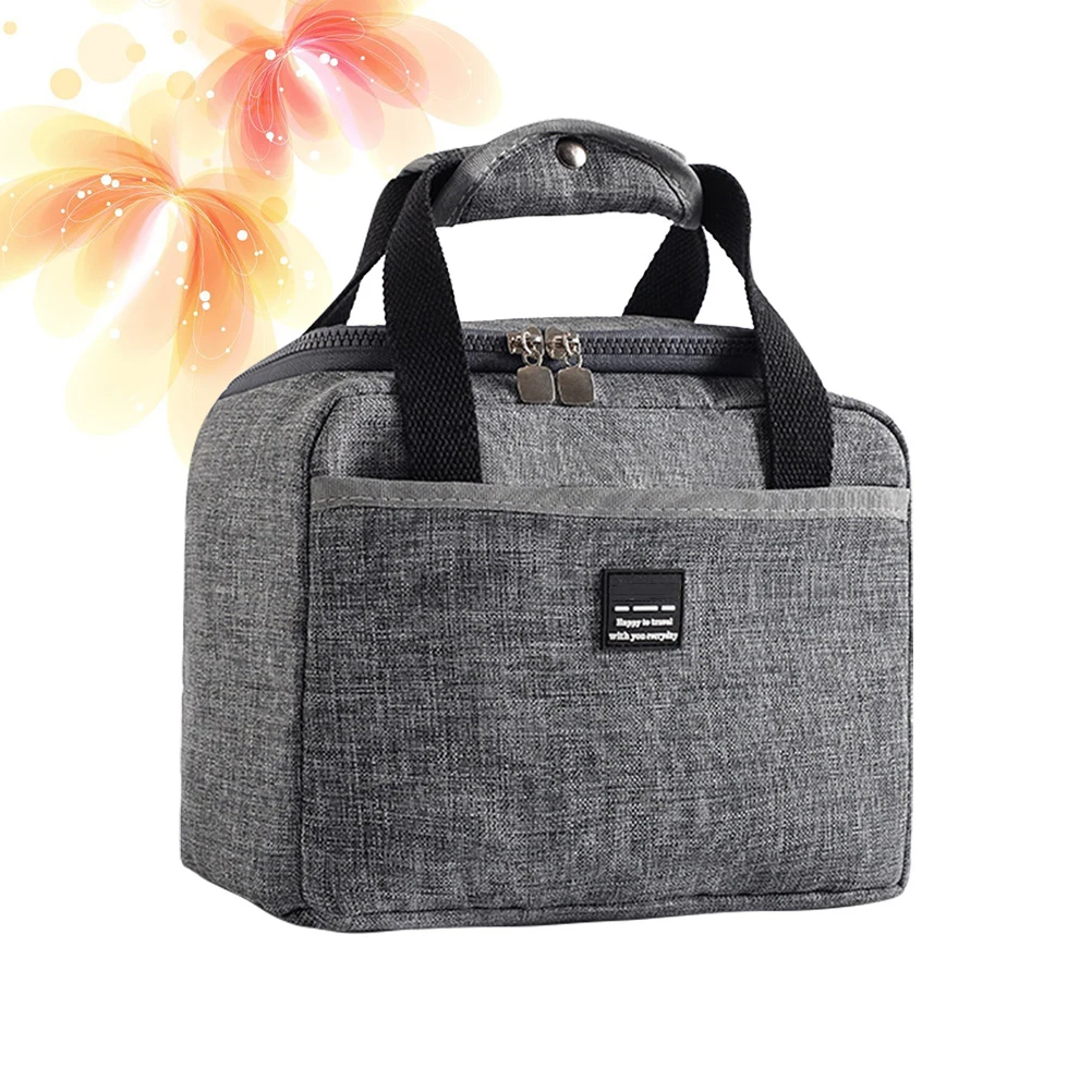 

Reusable Insulated Lunch Bag Large Capacity Portable for Men Women Girls Foldable Waterproof Easy Clean Tote Kitchen Bar