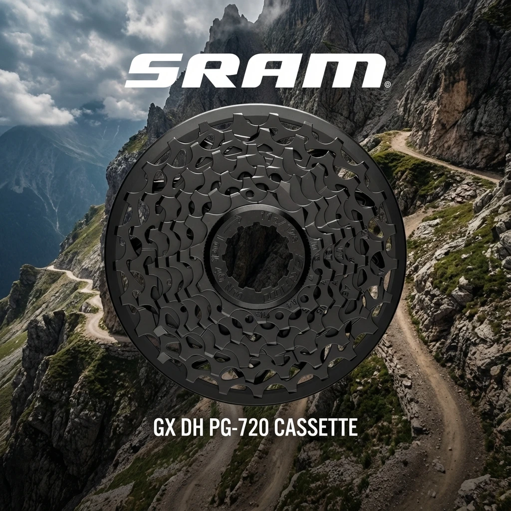 

Кассета SRAM GX DH PG-720 CS-PG-720-A2, оптимизированная для скоростного спуска, 7-скоростная, 11–25 т, совместимая с приводом SRAM X01 DH