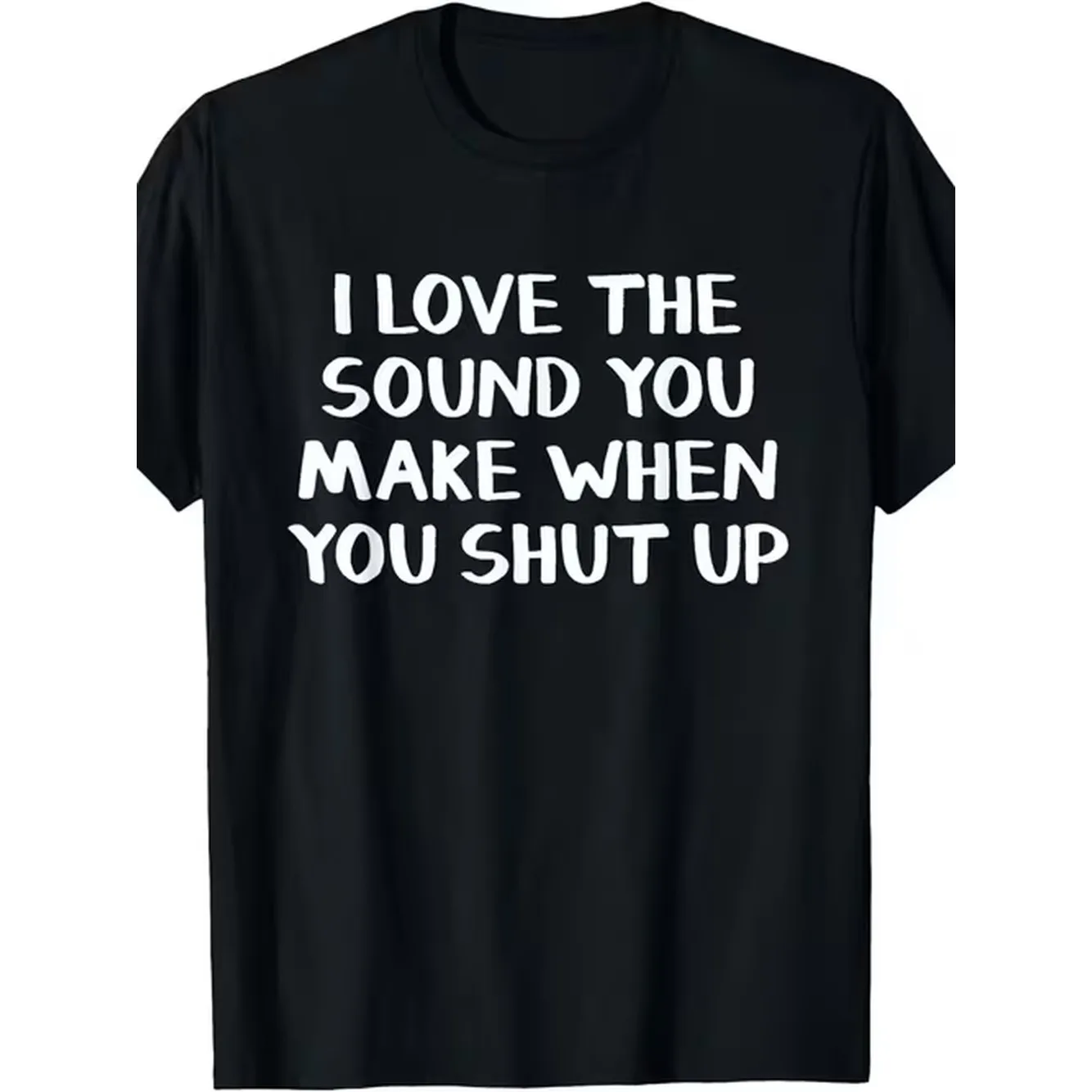 I Love When You Keep Your Mouth Shut Tshirt Mens Tshirt Plus Size Round Neck Washable Size Relaxed Fit Weekend Outfit Graphic Fu Top For Daily Activities Crew Neck Drop Shoulder Versatile