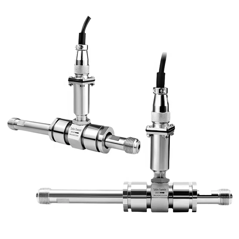 4-20mA التوربينات تدفق متر DN40 DN50 السائل النفط الديزل الوقود التوربينات تدفق المياه متر الاستشعار 1 بوصة نبض التوربينات مقياس الجريان