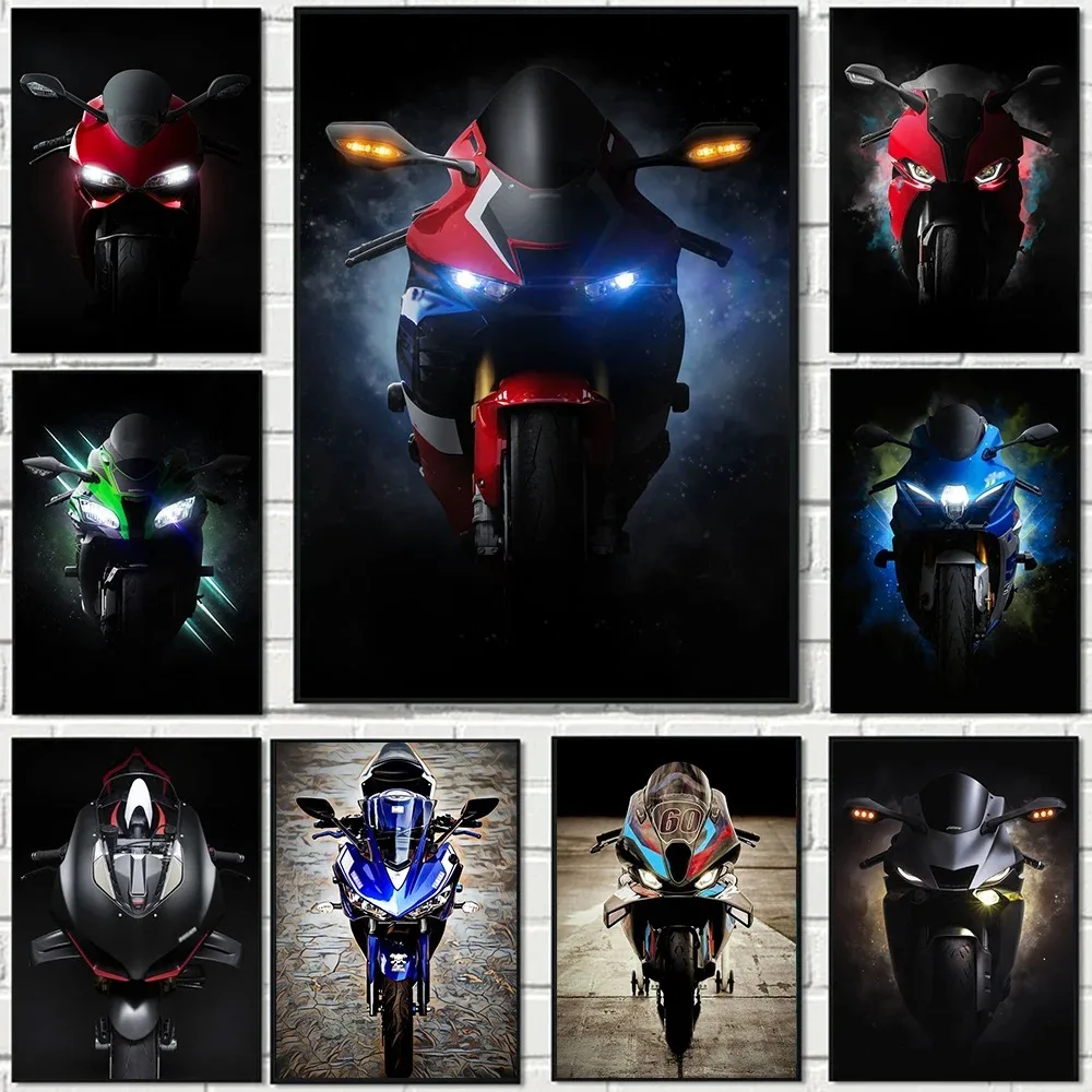 Póster de motocicleta de carrera Ducati Panigale, cuadro sobre lienzo para pared, decoración moderna para el hogar, regalo para entusiastas de la locomotora para niño y niña