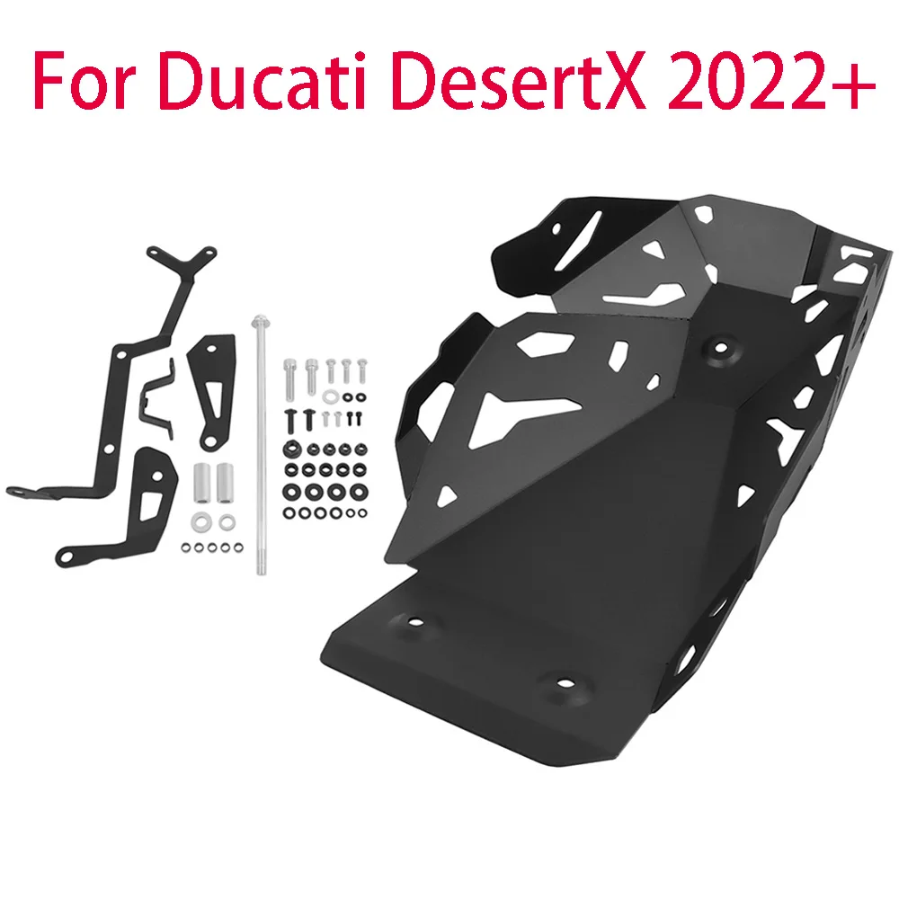 Bash Plate For Ducati DesertX Desert X 2022 2023 2024 Motorcycle Skid Plate Belly Pan Engine Guard Bottom Chassis Protector