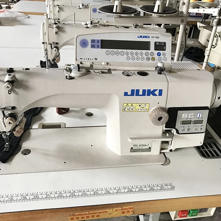 Wholesale Used JUKIS DDL-8700A High-Speed Single Needle Straight Lockstitch Industrial Sewing Machine With Table and Servo Motor