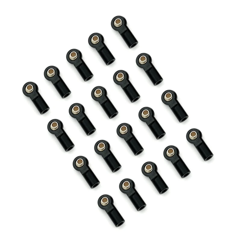 20Pcs Metal M3 Tie Rod End Ball Joint Link Ball Head for 1/10 RC Car Crawler AXIAL SCX10 Traxxas Trx4 D90 Tamiya CC01,5