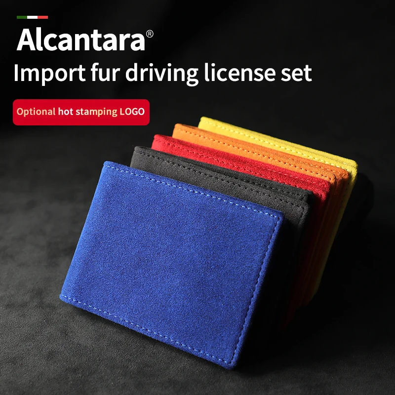 

Acantara Portable Car Simply Equipped Card Case Credit Card Holder Drivers License Bag Mini Wallets