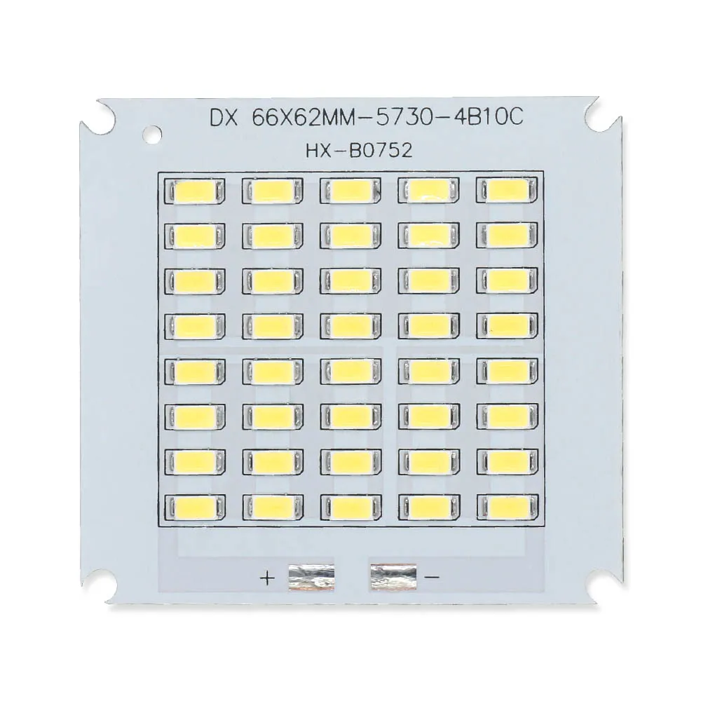 Imagem -02 - Grânulos de Lâmpada Led Chip para Interior e Exterior Projector de Alta Potência Kit Pcb Faça Você Mesmo 50w 100w 150w 200w Smd5730 dc 3034v