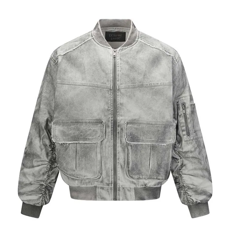 

Винтажные куртки-карго в стиле хип-хоп, пальто, техническая одежда, повседневная уличная верхняя одежда, топы для мужчин, Hi Street