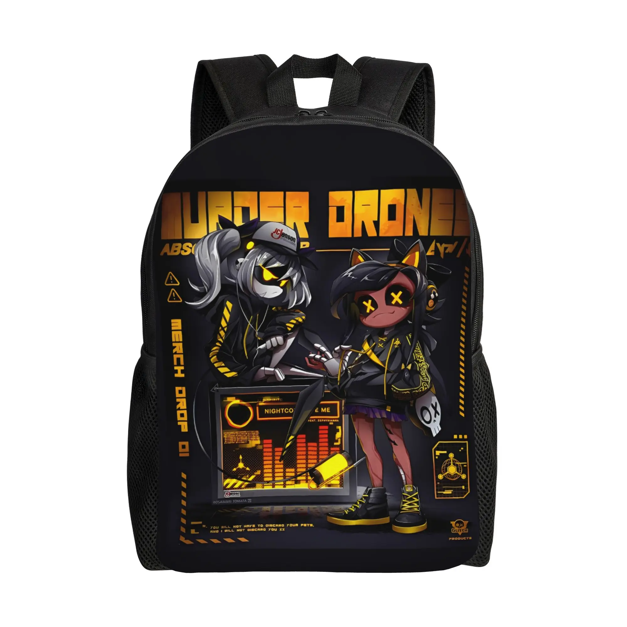 

Anime Murder Drones Backpack University Backpacks Teen Design Pattern School Bags Novelty Rucksack