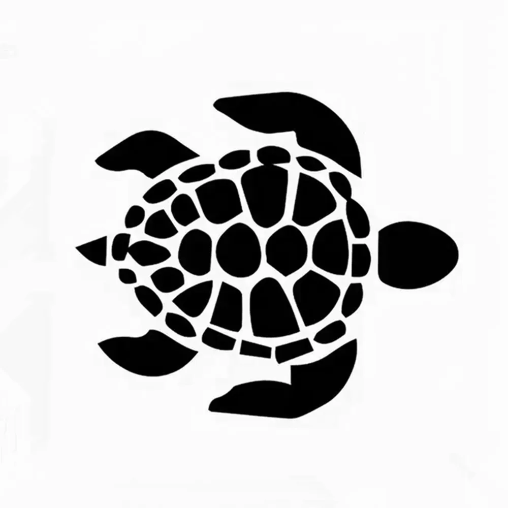 Sea Turtle Engraved Car Sticker, Waterproof Vinyl Наклейка на авто, Auto Styling Decal, Weatherproof, Scratch Cover