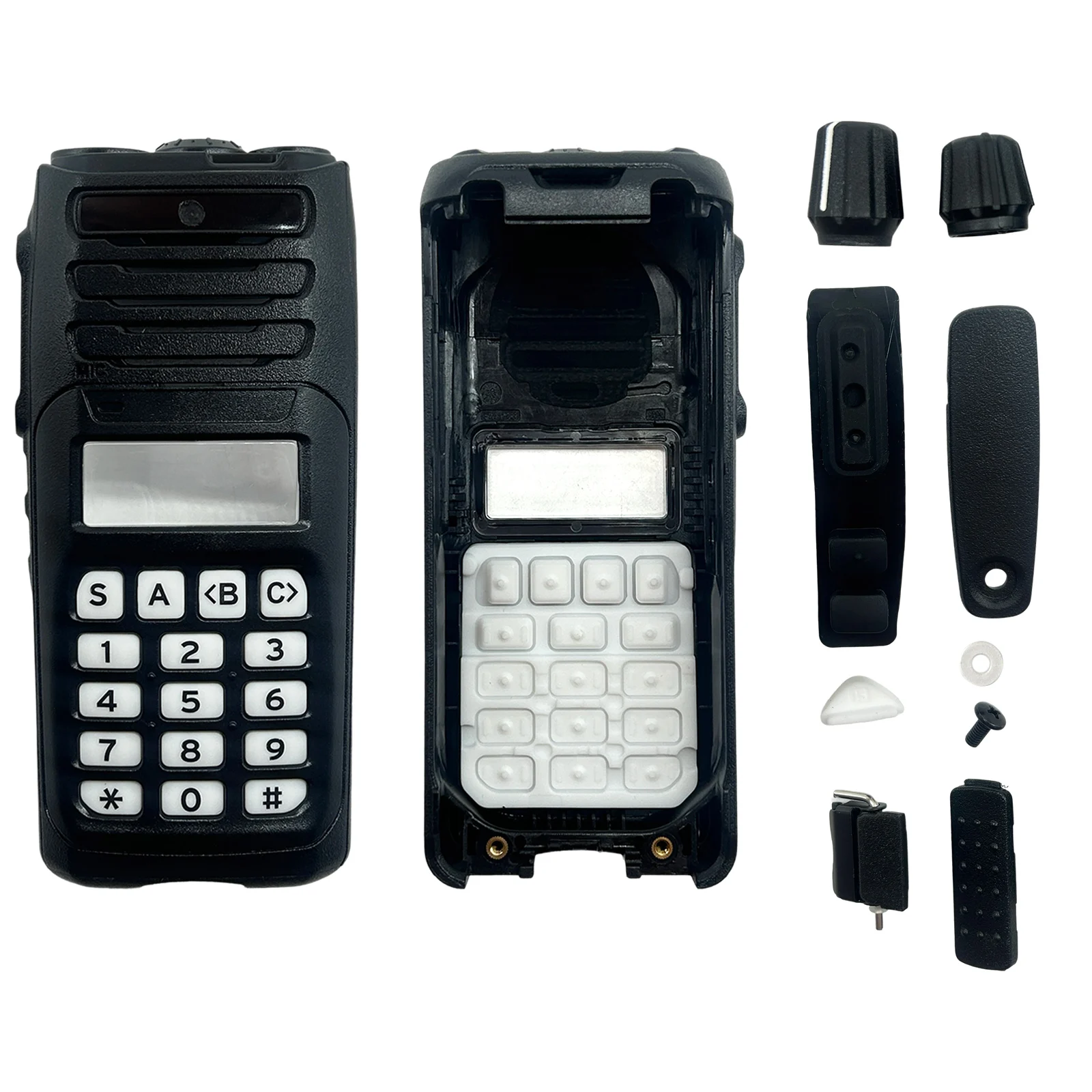 Replacement Full-Keypad Front Housing Case Cover Kit For NX1200 NX1300 Portable Two Way Radio