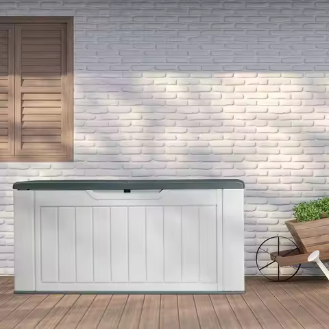 158 Gallon Extra Large Deck Box, Outdoor Storage Box for Patio Cushions Pool Supplies Garden Tools,Organization