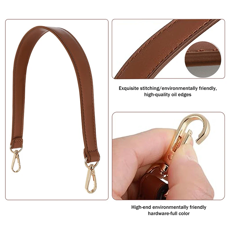 1 STKS 48 CM PU Lederen Tas Riem Handtassen Handvatten Voor Handtas Korte Tas Riem Portemonnee Riem Gouden Gesp Vervanging tas Riem Band