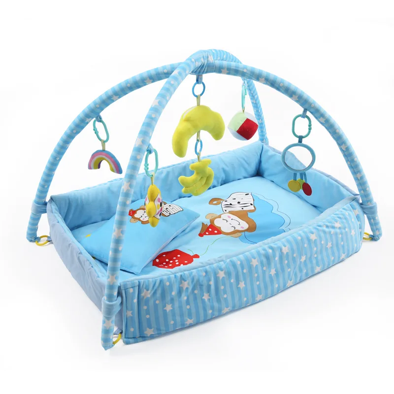 2022 New Baby Super Soft Music Game Blanket Baby Cot Fitness Frame Crawling Mat Educational Toys 0-12 Years Old