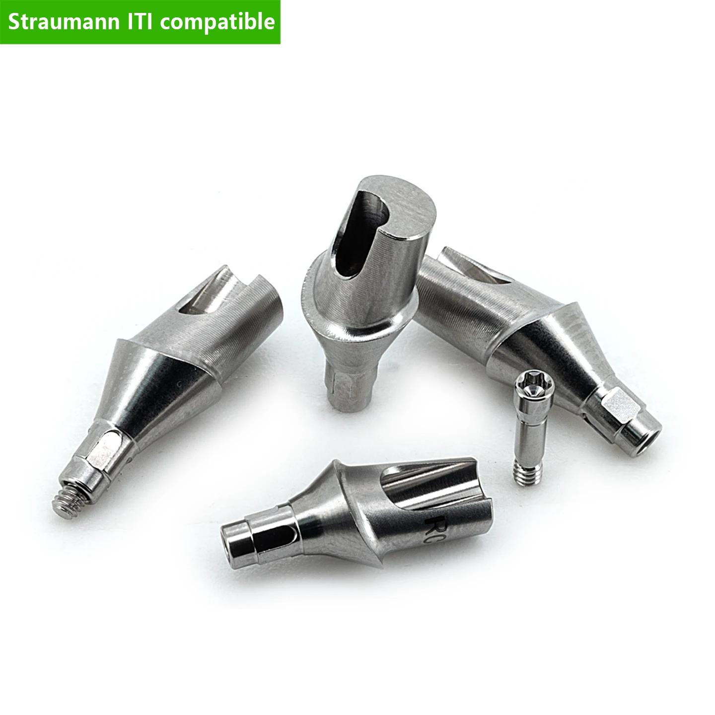 

Custom CAD/CAM Titanium Angled Abutment 15°30°Prosthetics Screw Retained Lab Parts OEM ODM Factory Direct Compatible Straumann