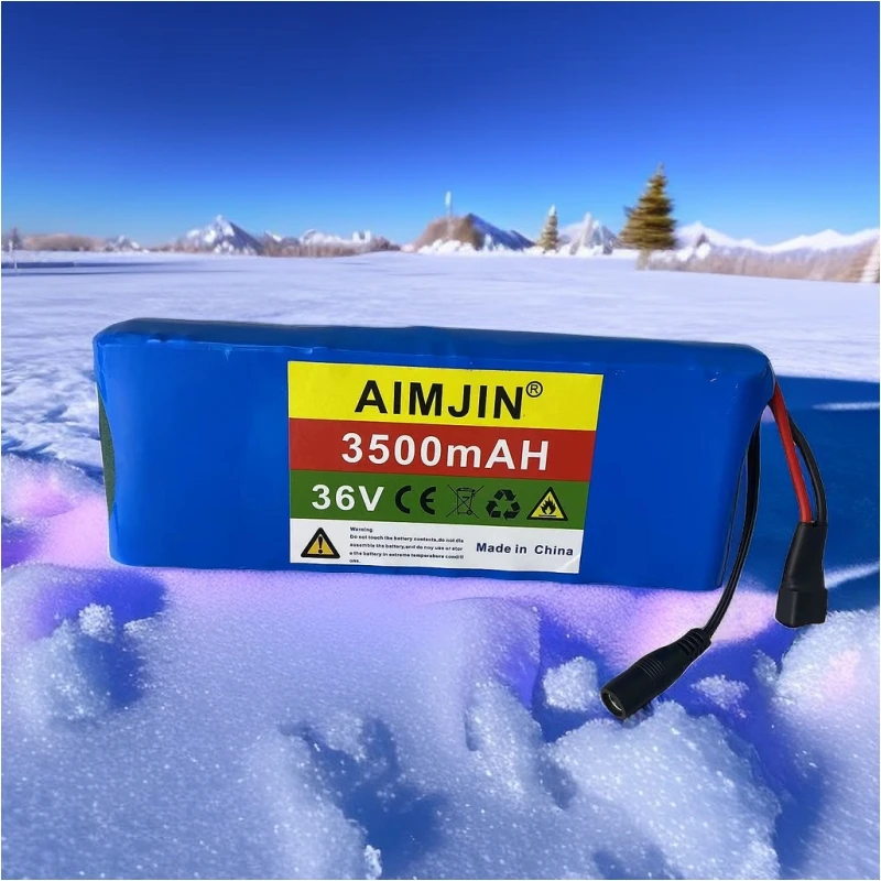 10S1P high-quality 36V 3500mAh 18650 Rechargeable Lithium Battery Pack Belt BMS with Charger