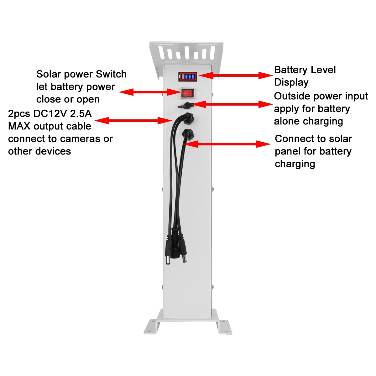 كولين 40 واط 20AH 2mp 4mp 8mp لوحة الطاقة الشمسية في الهواء الطلق كاميرات لاسلكية لأمن المنزل واي فاي 4G مقاوم للماء #5