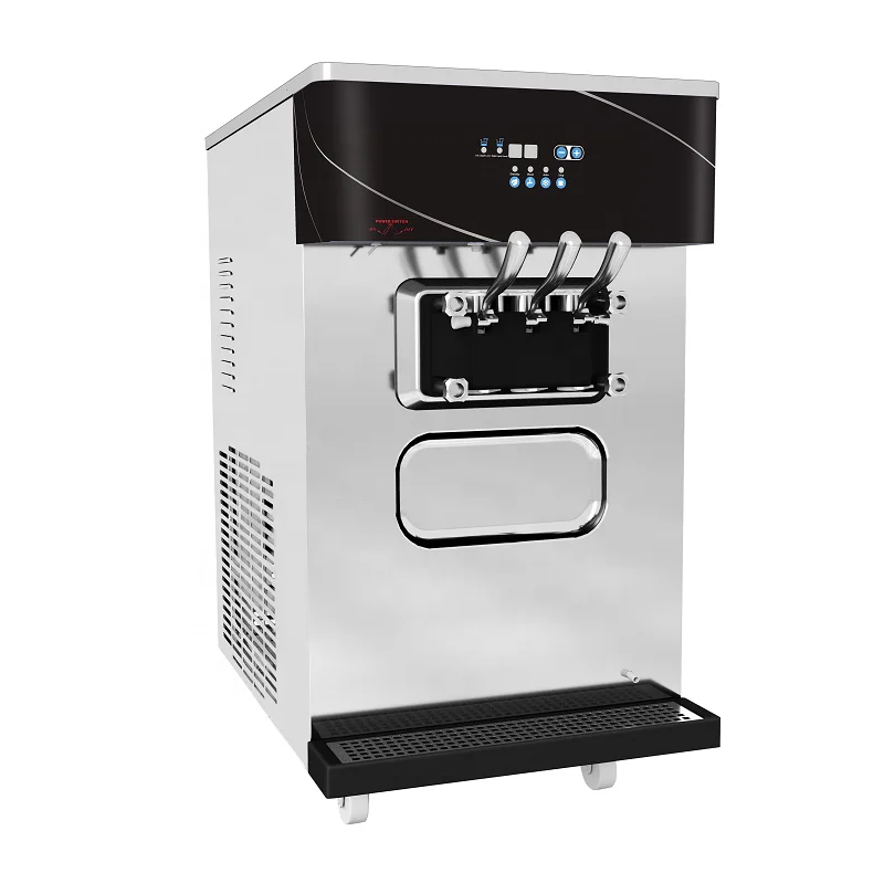 Counter Top Small Soft Serve Yogurt Table Top Ice Cream Making Machine Icecream Maker Oceanpower DW132TC Air Cooled