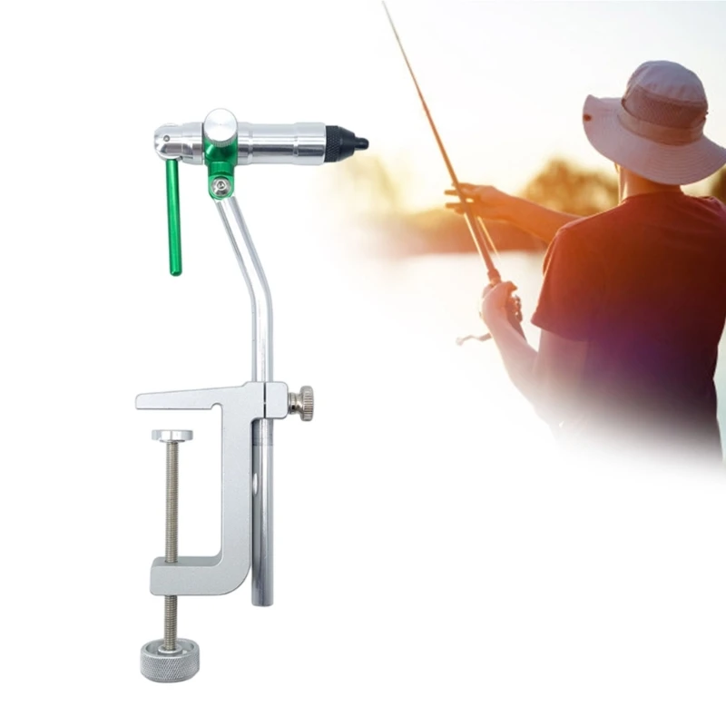 

Professional Carbon Steel Fly Tying Vise 360 Rotating For Precise Hook Positioning In Saltwater And Freshwater Fishing 24BD