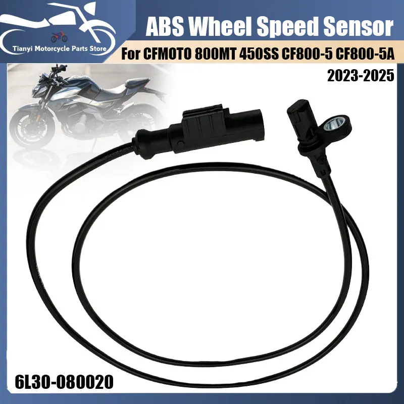 Motorrad Vorderer ABS-Raddrehzahlsensor für CFMOTO 450SS 800MT Sport Touring CF800-5 CF800-5A 2023-2025 ABS-Sensor 6L30-080020