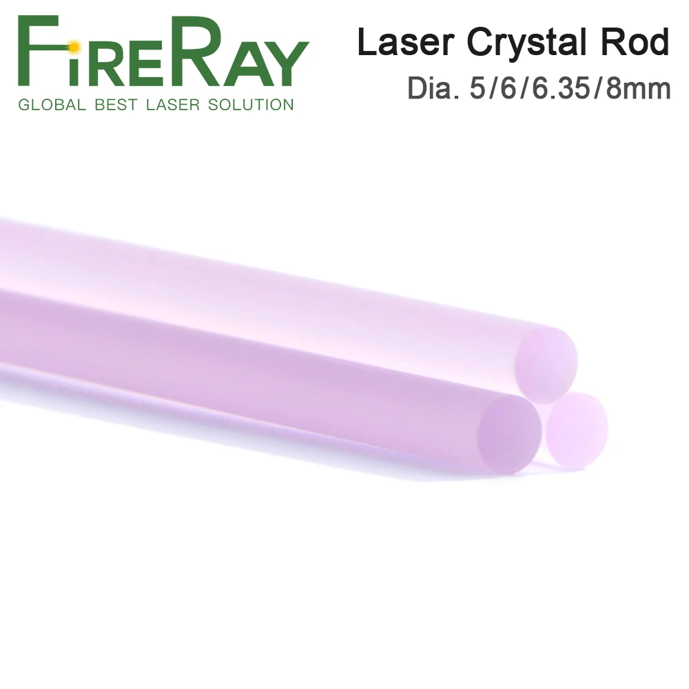 FireRay YAG Laser Crystal Rod Diameter 5-8mm for YAG Laser Welding Machine