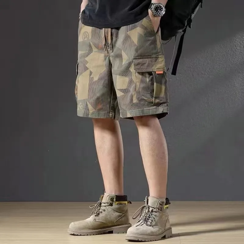 Summer New Fashion Trend Outdoor Sports Hiking Workwear Beach Shorts Men's Casual Loose Oversized High-Quality Shorts M-5XL