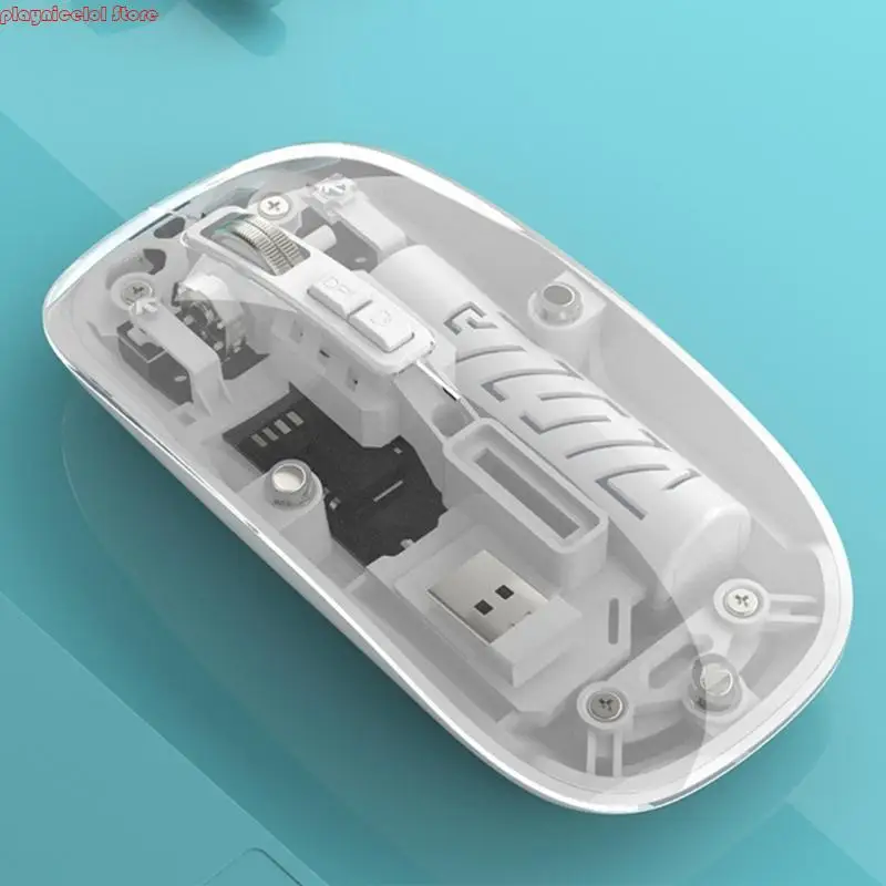 E8BA Clear Shell Quiet Wireless Mouse Mode Double
